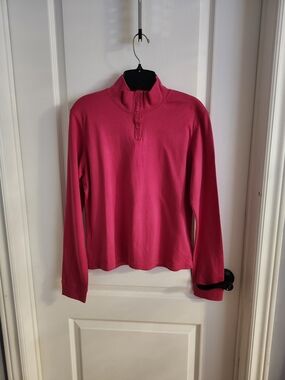 New Bright Pink Long Sleeve Pullover